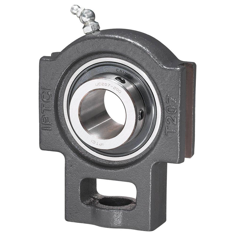 Take Up Ball Bearing, Standard, Series: HUCF, 1.5 in Bore, 144 mm Length, 33 mm Width, 114 mm Height, Cast Iron Bearing