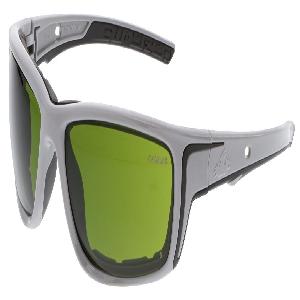 Safety Glasses, Series: Swagger® 5, MAX6® Anti-Fog Lens Coating, Green Filter 3.0 Lens, Balanced/Lightweight Frame, Glacier Gray Frame, Polycarbonate Frame, Polycarbonate Lens, 99.9% UV Protection, Bayonet Temple, Specifications Met: ANSI Z87+/Z87.1