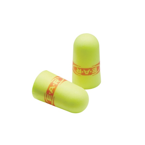 Earplugs, Series: SuperFit™, Uncorded Design, 33 dB Noise Reduction, Tapered Shape, Universal Size, Yellow Plug, Soft Polyurethane Foam Plug, Specifications Met: CSA Class AL, Disposable/Reusable: Disposable