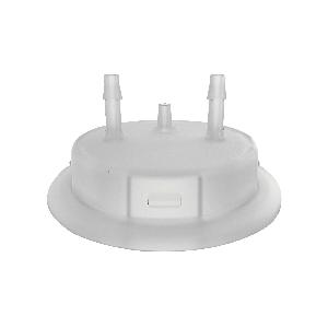 Carboy Cap Adapter, 53 mm Mouth, 3.2 in Diameter, 1.9 in Height, Polypropylene, White