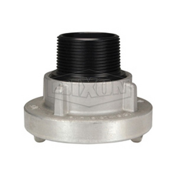 Male Adapter, Fitting/Connector Type: Adapter, 4 Inch Nominal Size, x MNPT Rigid, 150 psi, Aluminum, Hardcoat Anodized, Forged, Domestic
