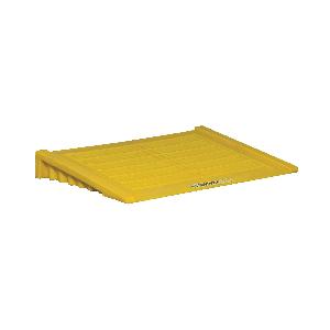 Accumulation Center Ramp, 6-1/4 in Height, 48 in Width, 33 in Length, 1000 lb Load, 45% Recycled Polyethylene, Yellow, For Use With: 2 Drum and Larger Accumulation Centers