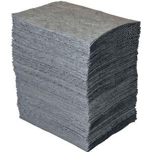 Absorbent Pad, Light, Series: GP®-MAXX, 19 in Length, 15 in Width, 44 gal Absorption Capacity, Fluids Absorbed: Universal, Polypropylene, Gray