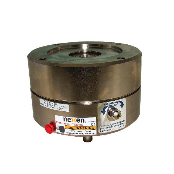 NEMA Motor Flange/Foot Mount Friction Brake, Spring Actuated/Air Released Standard Coefficient, Series: FMBES-625, 100 in-lb Static, 78.4 cu-in New/16.2 cu-in Worn Out Air Volume, 3600 RPM Maximum, 80 psi Maximum, 5/8 Inch Bore Diameter, 32 to 150˚ F