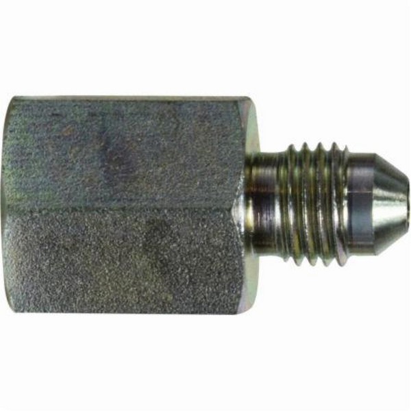 Connector, Straight, 1/2 Inch x 3/4-16 Nominal, 37° SAE Male JIC Flare x FNPT, 4500 to 4000 psi, Steel
