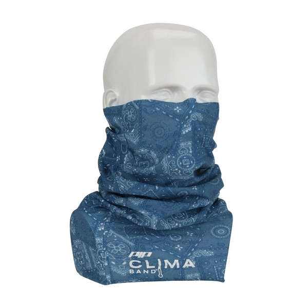 Head and Neck Cover, Absorptive Multi-Functional, Series: 393-200, Universal Size, Cowboy Blue, Nylon/Polyester, Pull Over Closure