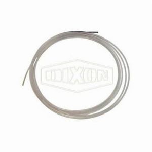 Tubing, 0.3 Inch Inside Diameter, 3/8 Inch Outside Diameter, 25 ft Length, 0.062 Inch Wall Thickness, 160 psi Working, 300 °F, Fluoropolymer, Clear, Domestic