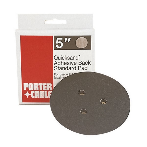 Replacement Adhesive Back Pad, Standard, For Use With: 332 Random Orbit Sander, Specifications: 5 in Dia, 10000 RPM, Aluminum Oxide, Black