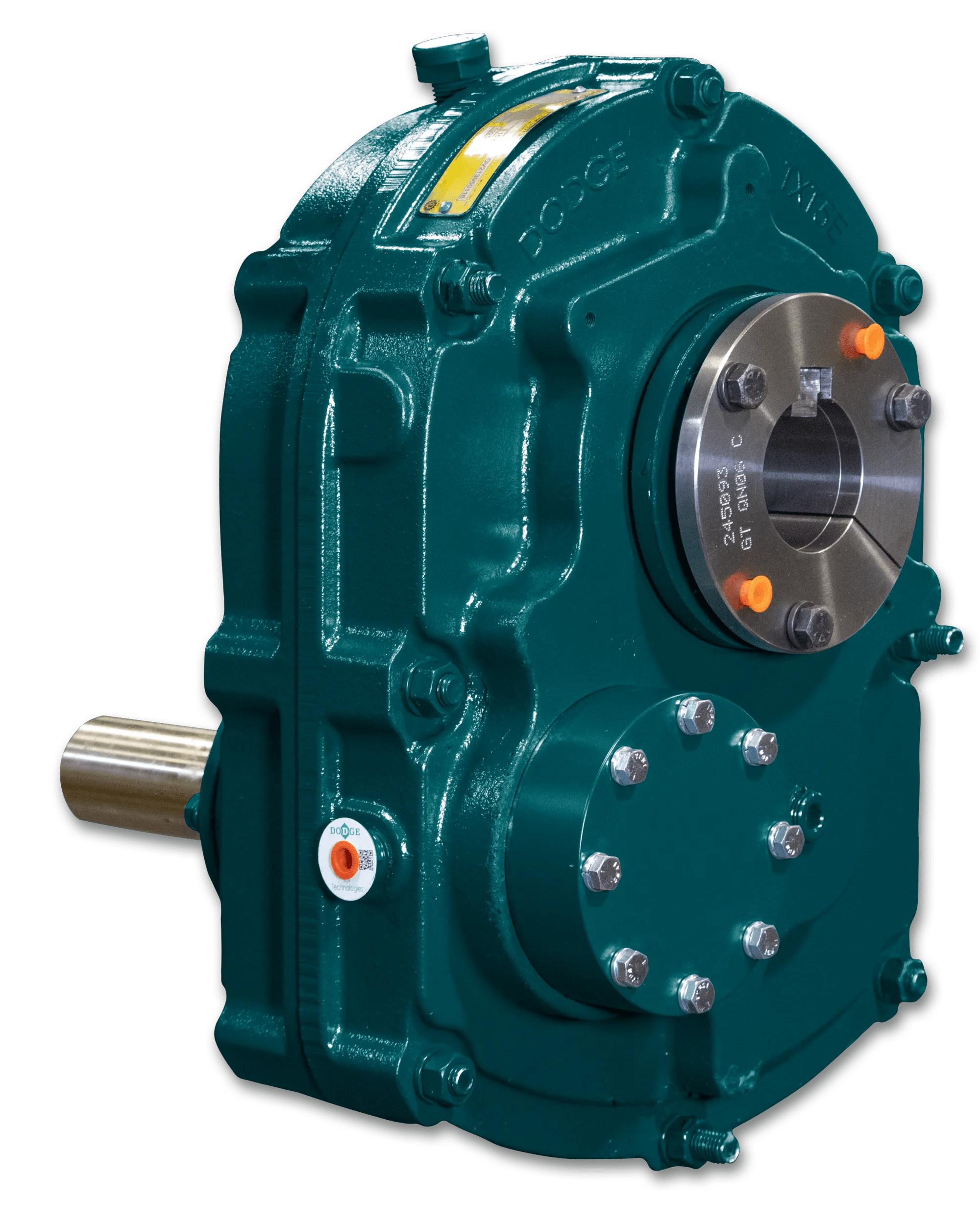 Reducer, 2-Stage, 24 Gear Ratio, Shaft Input, Hollow Bore Output, 2.688 in Input, 15.3 in Output, 1823 RPM Input Maximum, Cast Iron, 21.83 in D Dimensions