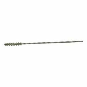 Coated Abrasive Disc, Micro Abrasive, 0.165 in Brush Dia, 1 in Brush Length, 5 in Overall Length, Nylon/Aluminum Oxide Fill, 0.012 in Filament/Wire Diameter, 0.087 in Stem Dia, Single Spiral, Single Stem
