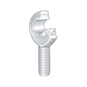 Male Rod End, Series: GAKL-PB, 10 mm Bore, 28 mm Outside Diameter, 14 mm Width, External Left Hand Thread, M10 Thread, 48 mm Center Line Length, 18500 N Load, -50 to 200 deg C, Steel, Zinc Plated, 62 mm Length Dimensions