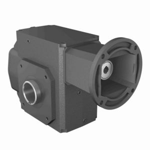Helical Hypoid Reducer, 10.77:1 Gear Ratio, 12.89 HP, C-Face Coupling Input, Hollow Bore Output, 0.626 Inch Diameter Input, 1-1/2 Inch Diameter Output, 162.5 RPM Output Maximum Speed, 1750 RPM Input Maximum Speed, 4500 in-lb, 3.675 Inch Centre Distance, 3/16 x 3/32 Inch Input, 90 % Efficiency, CCW/CW Rotation, Cast Iron