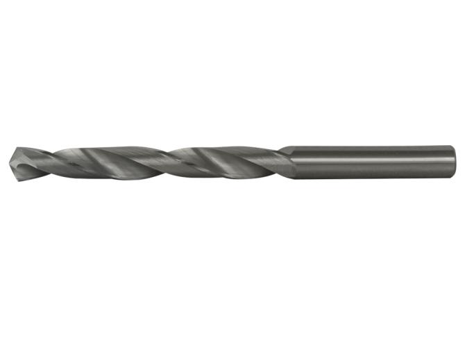 Jobber Length Drill, Heavy Duty, Imperial, #5 Drill - Wire, 0.205 in Drill - Decimal Inch, 3 in Overall Length, 2 Flutes, Spiral Flute, 1.75 in Flute Length, 0.205 in Dia x 1.25 in L Shank, Straight Shank, 118° Point, 4-Facet Point, Right Hand Cutting Direction, Through Coolant (Yes/No): No, Carbide, Uncoated