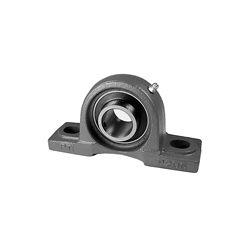 Bearing, Standard Duty, Series: UCP, 1.188 in Bore, 4.8 in Bolt Center-to-Center Length, 1.688 in Base to Bore Centerline, 2-Bolt Mounting, Set Screw Locking Device, Single Lip Contact Seal, Non-Expansion, Cast Iron