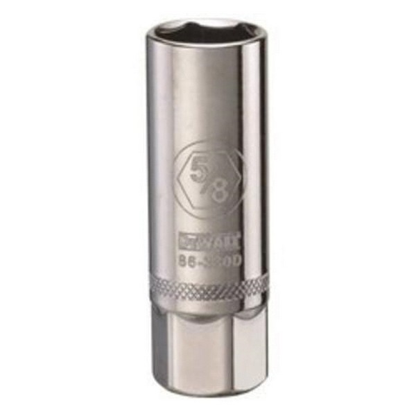 Socket, Spark Plug, Series, Measurement System, Drive Size, in 3/8, Socket Size, in 5/8, Opening Depth, Socket End Width, Number of Points, Bolt Clearance Depth, Premium Chrome Vanadium Steel, Finish