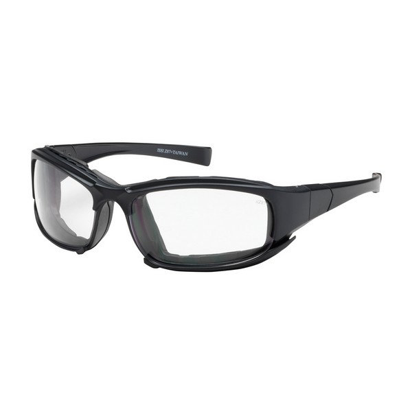 Safety Glasses, Dual, Series: Cefiro™ 250-CE, Unisex, Universal, Anti-Fog Lens Coating, Clear Lens, Full Framed Frame, Black Frame, Nylon Frame, Polycarbonate Lens, 99.99% UV Protection, Bayonet Temple