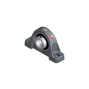 Pillow Block Ball Bearing Unit, 1-1/2 Inch Bore, 5-15/32 to 6-15/32 Inch Bolt Center-to-Center Length, 2-5/16 Inch Base to Bore Centerline, 7-13/16 Inch Overall Length, 4-9/16 Inch Overall Height, 2-Bolt High Base Mounting, Round Bore, 2-3/16 Inch Base Width, Set Screw Locking Device