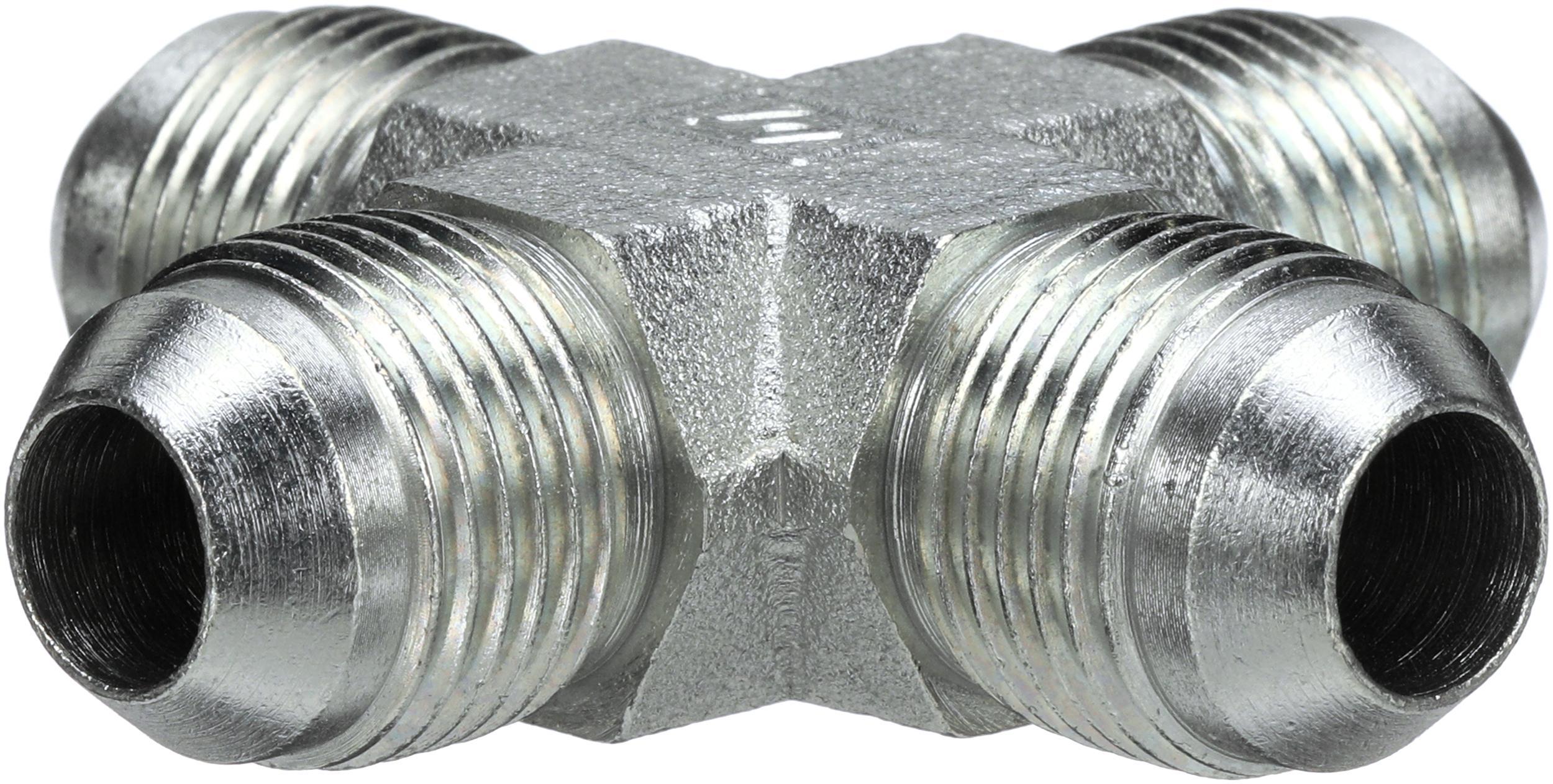 Hydraulic Adapter, High Pressure, Series: G60, 3/4-16 x 3/4-16 Nominal, Male JIC 37 °Flare Cross End Style, 6000 psi Pressure, Steel, Import