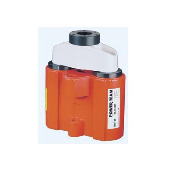 Hydraulic Cylinder, Center Hole, Series: RT Series, 4-7/8 in Stroke Length, 100 ton Maximum Force, Function: Single Acting/Double Acting/Spring Return, 19.24 sq-in Effective Area Clamped, 96.5 cu-in Oil Capacity Clamped, 63.2 cu-in Oil Capacity Uncla