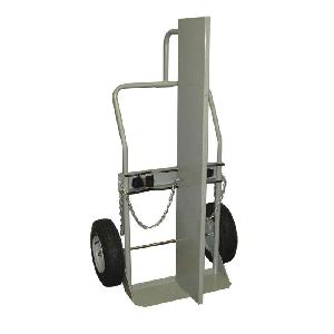 Cylinder Hand Truck, 1000 lb Load, 2 Cylinder, Pneumatic Wheel, 61 in Overall Height, 35 in Overall Width, 26 in Overall Depth, Steel