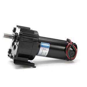 Gear Motor, 90 VDC, 1.4 A Full Load Amperage, 0.13 HP, 51 RPM Maximum, 0.63 Inch Shaft Diameter, 1-1/2 Inch Shaft Length, Reversible, 130 in-lb, 35:1 Gear Ratio, Helical/Spur Gear, Ball Bearing, 277 lb Overhung Load, Special Mount, 40 °C Ambient, Class F Insulation, Totally Enclosed Nonvented (TENV), Steel Housing