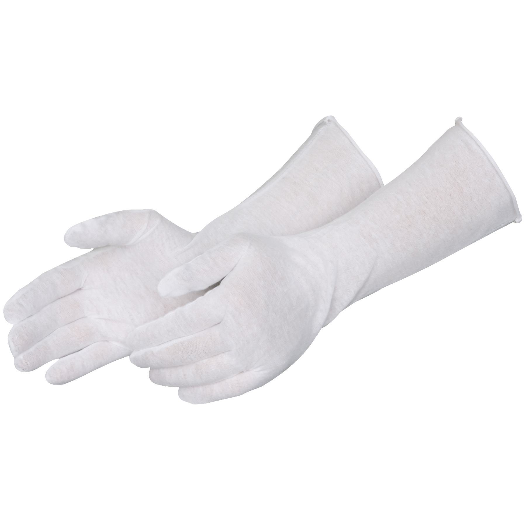 General Purpose Work Glove, White, Reversible Cut Style, Cotton Lining