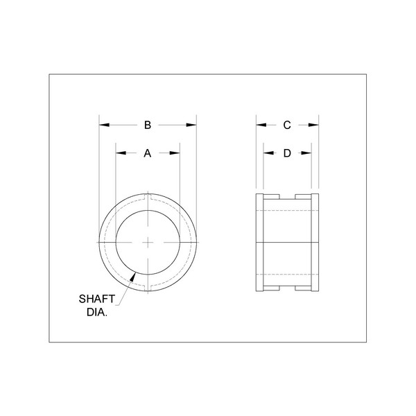Hanger Bearing 3 Inch Diameter, For Hanger Styles: 220, 226, 326 & 30, Bronze