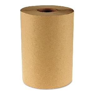 Hardwound Roll Towel, Unscented, 8 Inch Width, 350 Foot Length, 2 Inch Core, Natural, Paper, Roll Package Type, 1 Ply
