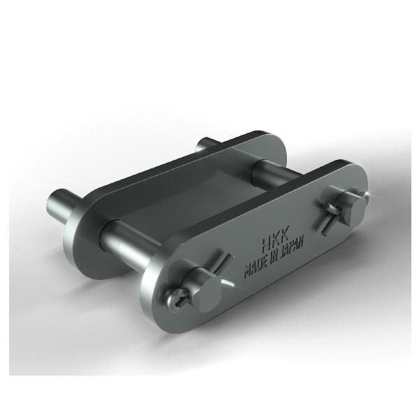 Conveyor Connecting Link, D-3 Attachment Cottered Double Pitch, C2080H Chain, 2 in Pitch, 0.312 in Pin Dia, 0.89 in Link Plate Height, 0.156 in Link Plate Thickness