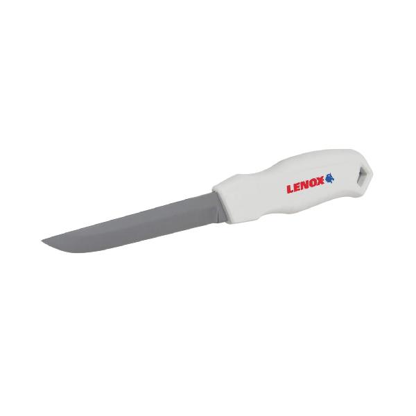 Utility Knife, Insulation Resharpenable, 6 in Blade Length, Fixed Blade, Stainless Steel Blade, Blades Included: 1, Plastic Handle