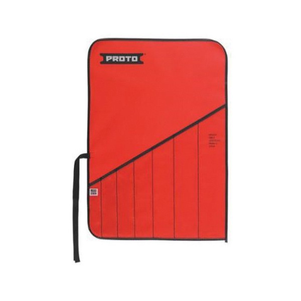 Tool Pouch, Back, For Use With: J1100R, J1000G-500 Box Wrench Set, 7-Pocket, Canvas, Red, 12-29/32 in L x 10 in W x 12 in H