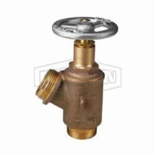 Valve, 1-1/2 Inch Nominal, MNPT x MNST (NH), 175 psi, Brass Body
