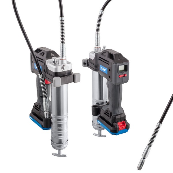 Grease Gun, 5.5 oz Capacity, 36 Inch Hose Length, 6000 PSI, Battery Operated