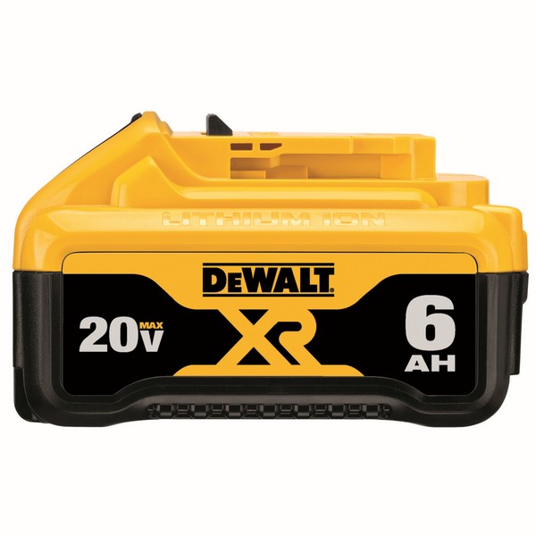 Battery, Premium Slide-On, Tool, Lithium-Ion Battery, 6 Ah Battery, 20 VAC Charge, 1 hr Charging, For Use With: 20 V Tools