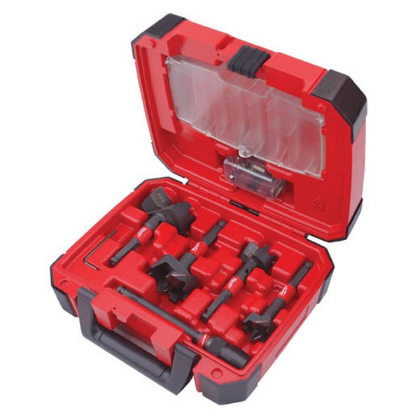 Plumber's Selfeed Bit Kit, Stringer Bead, 5 Piece, Hardened Steel