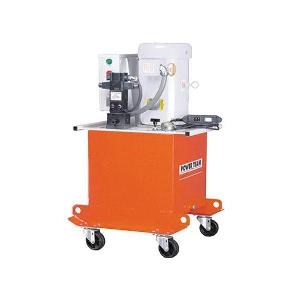 Electric Hydraulic Pump, Series: PE400, 2 Stage, 3927 cu-in Reservoir, 10 hp, 420 cu-in/min Flow Rate, 200 to 10000 psi Pressure, 208/230/460 VAC, 14 A, 60 Hz Frequency, 1725 rpm Speed, 25 in Overall Length, 24 in Overall Width, 36-3/8 in Overall Hei