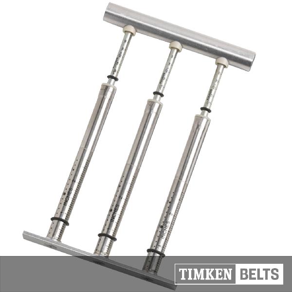 Belts Tensiometer, Spring Loaded Triple Stem, 90 lb Measuring