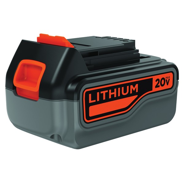 Cordless Tool Battery, Bare Tool, Lithium-Ion Battery, 4 Ah Battery, 20 VDC Charge, For Use With: 20 V MAX* Tools