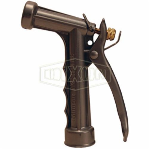 Water Nozzle, Pistol-Grip, 3/4 Inch Garden Hose Thread, Zinc, Domestic