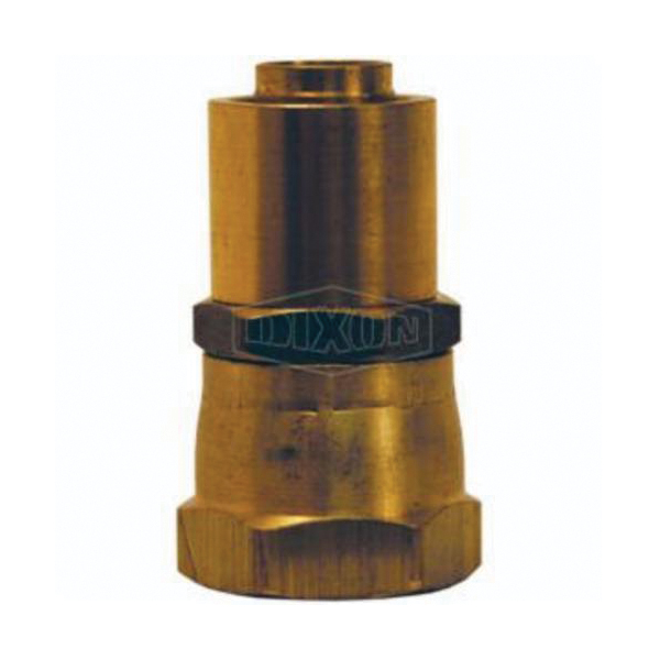 Crimp Collar, 1 Inch Nominal Size, Female JIC Swivel, Brass, Domestic
