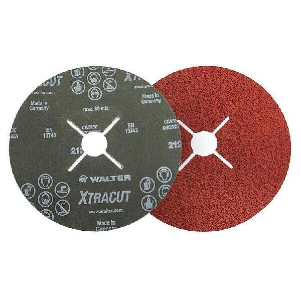 Sanding Disc, 6 in Diameter Disc, Ceramic Grain Abrasive, Coarse Grade
