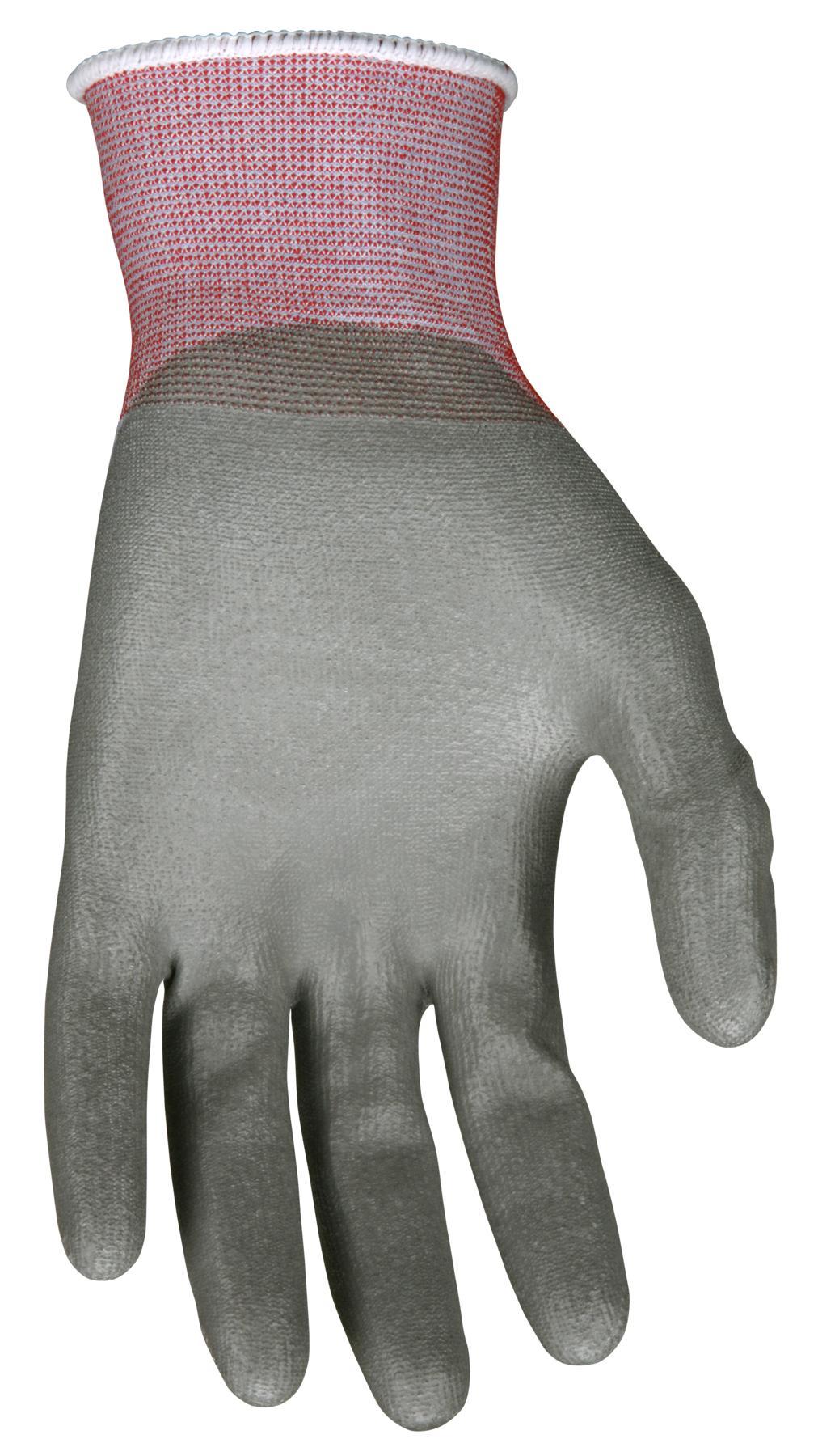 Gloves, Personal Protective, Series: Cut Pro®, M Size, Polyurethane Coating, Dyneema®, Knit Wrist Style, ANSI Cut-Resistance Level: A2, ANSI Puncture-Resistance Level: 2, Resists: Abrasion/Cut/Puncture