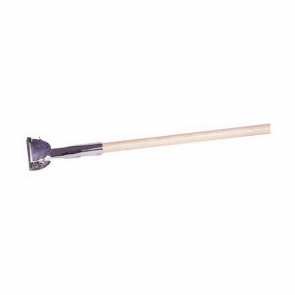 Mop Handle, Heavy Duty Professional Grade, 60 in Length, Wood, Clamp-On