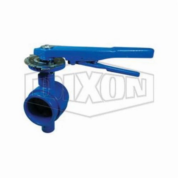 Butterfly Valve, 3 Inch Nominal, Grooved, 210 °F, Ductile Iron Body, Ductile Iron Disc, Stem & Pin Material: Stainless Steel (Stem)