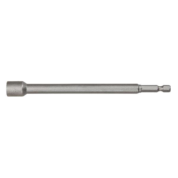 Nut Setter, Magnetic Tip, 1/4 in Shank, Hex Shank, Hex Insert, 1/4 in Hex, 6 in Overall Length, 3/8 in Dia, Steel