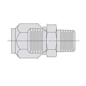 CONNECTOR STR 3/8 X 3/8IN STL 10000PSI