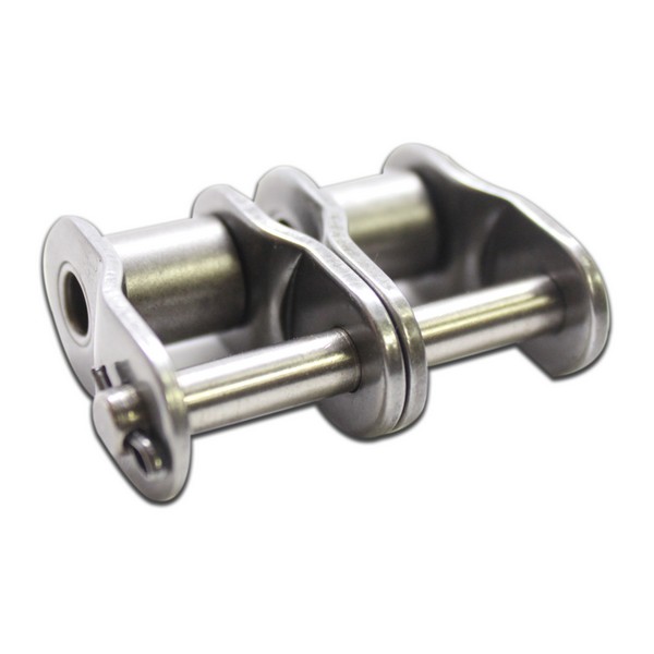 Offset Link, 1-3/4 Inch Pitch, Cottered, Carbon Steel