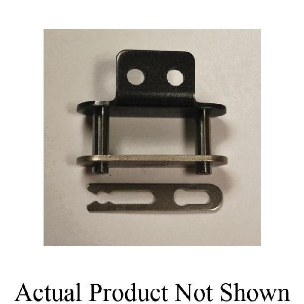 Connecting Link, Double Pitch Standard, Series: Lambda®, C2040L Chain, 1 in Pitch, 0.717 in Overall Width, 0.156 in Pin Dia, 0.472 in H Link Plate, 0.059 in THK Link Plate, Carbon Steel