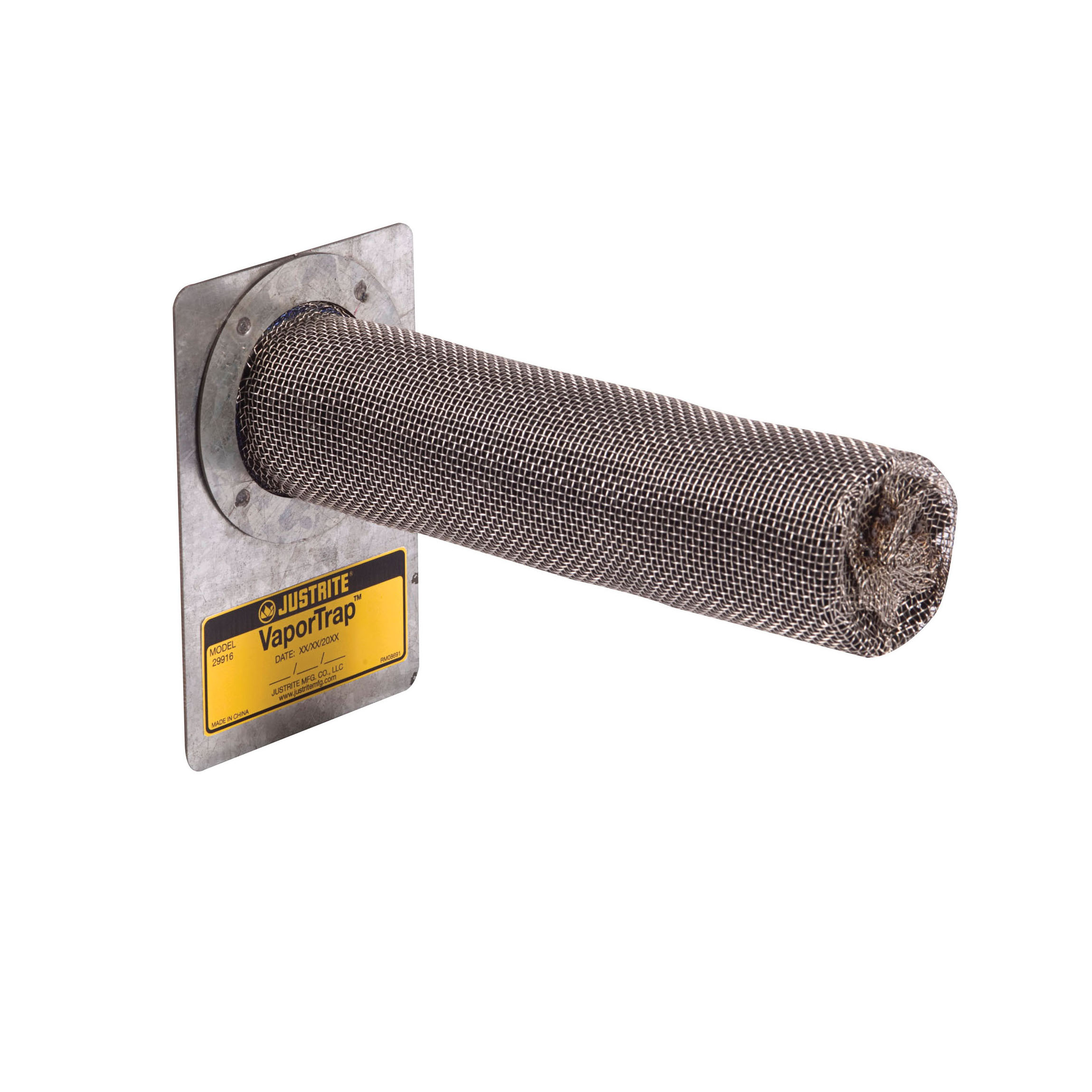 Cabinet Filter, For Use With: VOC Vapors Inside Safety Cabinets, 2-1/4 in OD x 8-3/4 in L, Stainless Steel Mesh/Activated Carbon Filter, Silver