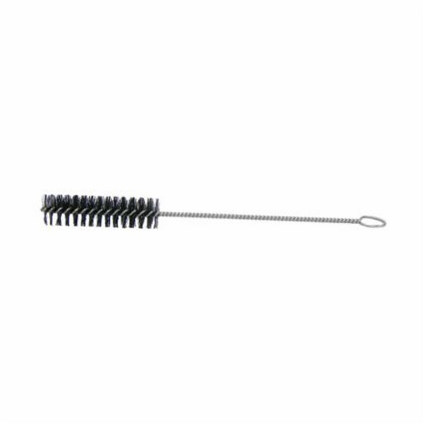 Maintenance Tube Brush, 1-1/4 in Brush Dia, 4 in Brush Length, 13 in Overall Length, Nylon Fill, 0.014 in Filament/Wire Diameter, 5/32 in Stem Dia, Single Spiral, Single Stem and Loop
